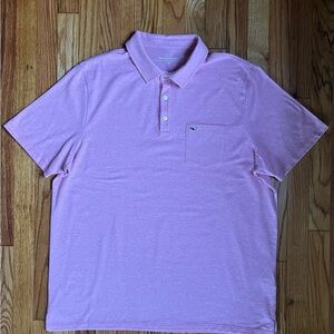 Vineyard Vines Light Red/Pink Edgartown Polo